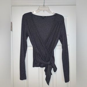 Women’s top from Express, size Medium, dark gray